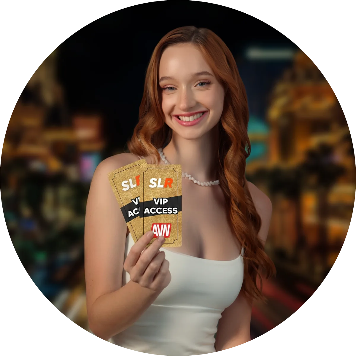 Girl holding tickets